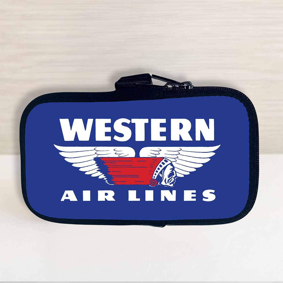 Western Airlines Vintage 1950's Logo Travel Pouch