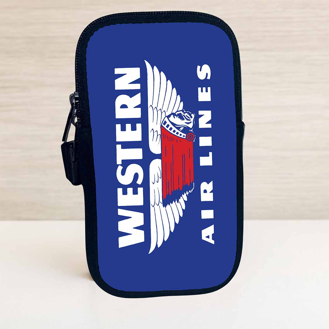 Western Airlines Vintage 1950's Logo Travel Pouch