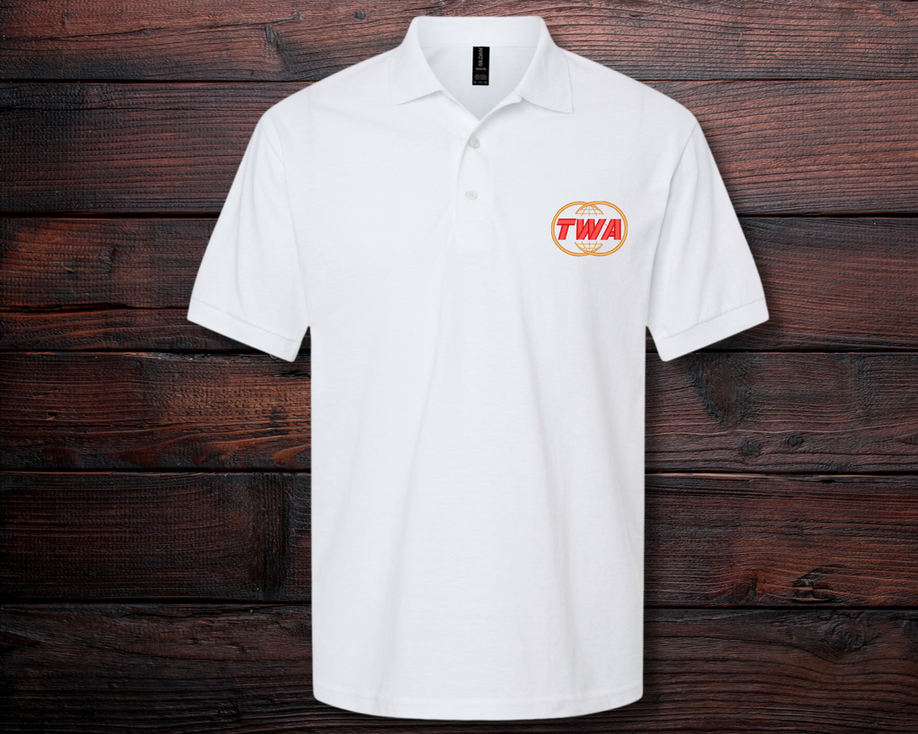 TWA Globe Logo Embroidered Polo