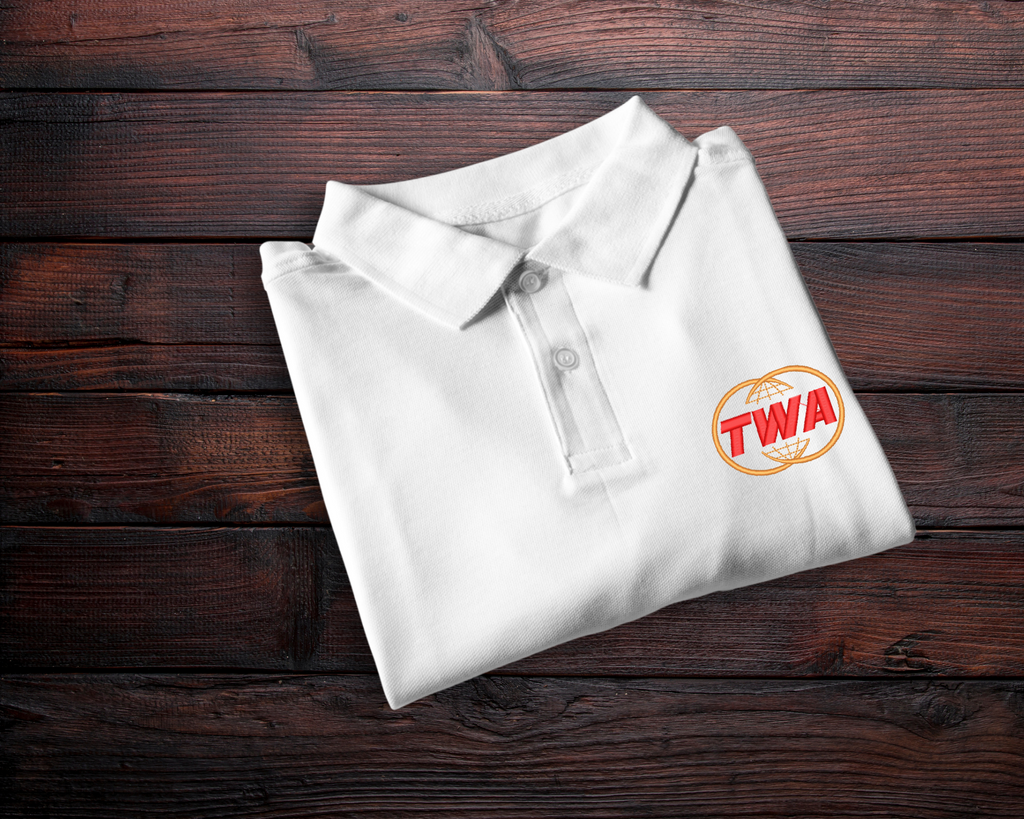 TWA Globe Logo Embroidered Polo