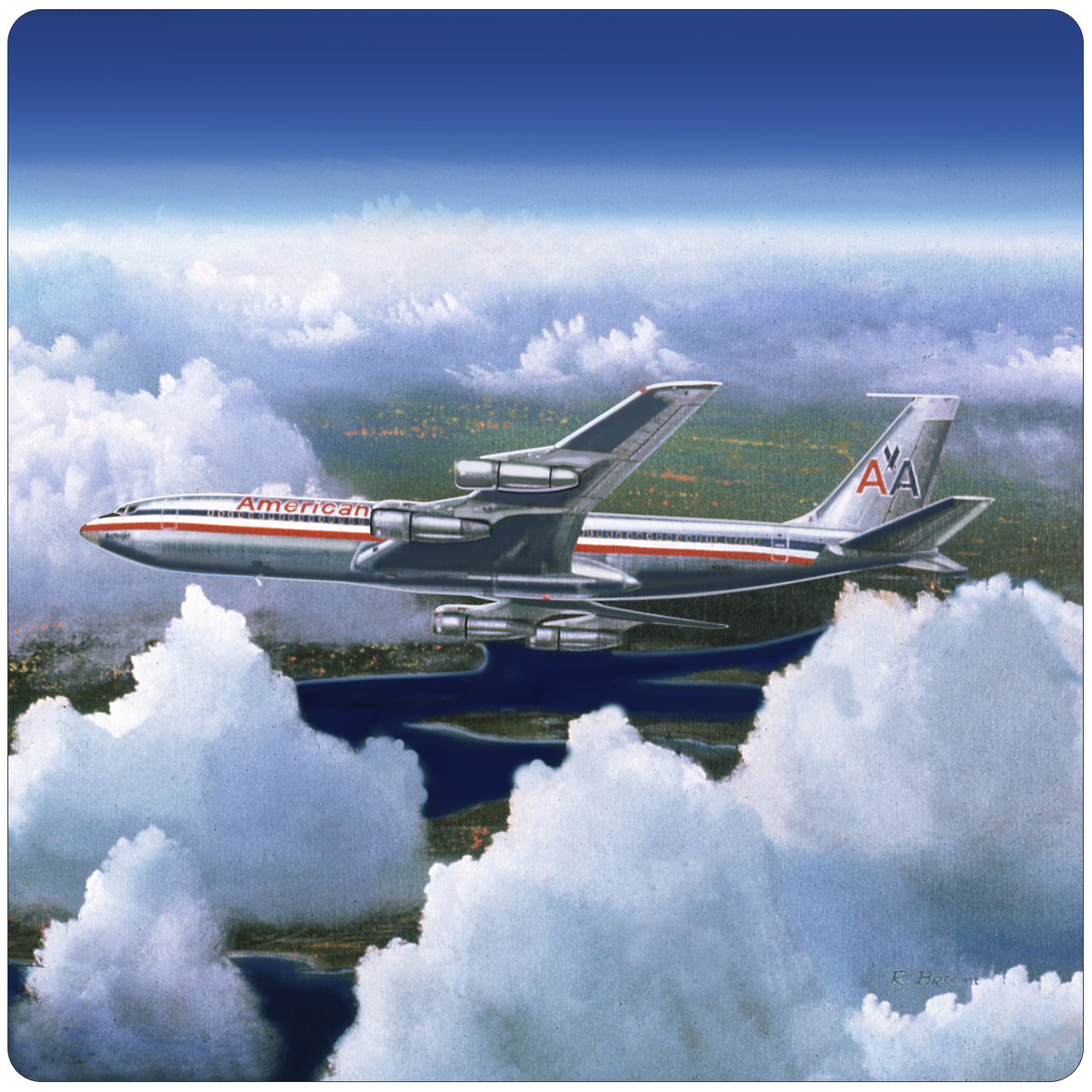 AA 707 Square Sandstone Coaster by Rick Broome