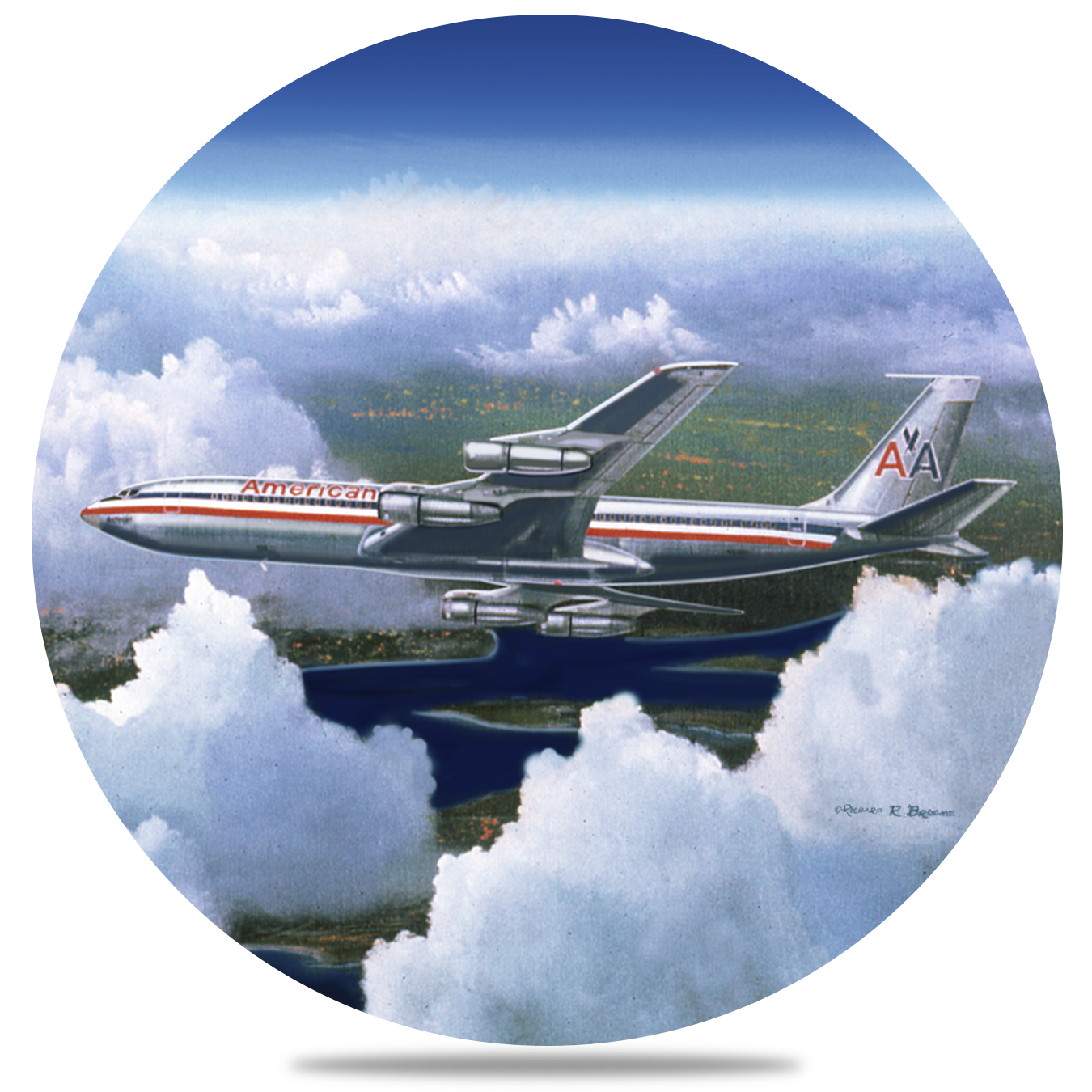 AA 707 Round Sandstone Coaster by Rick Broome