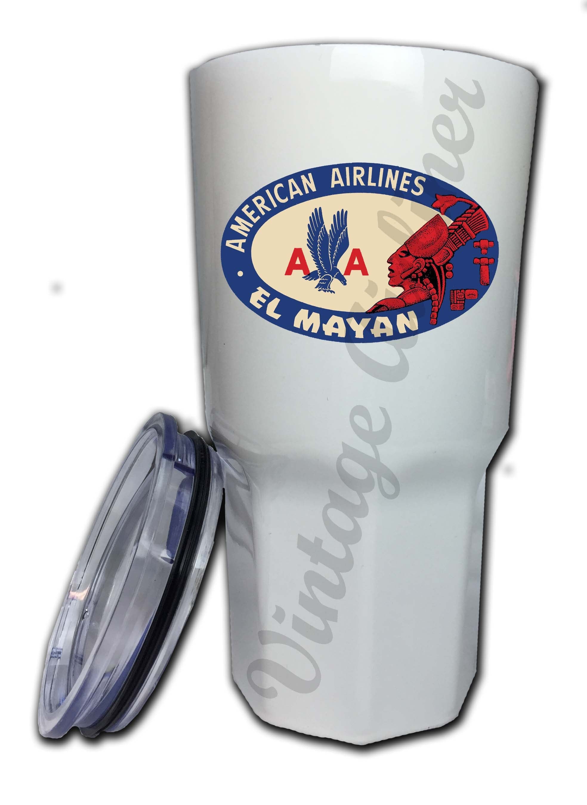 American Airlines El Mayan Bag Sticker Tumbler