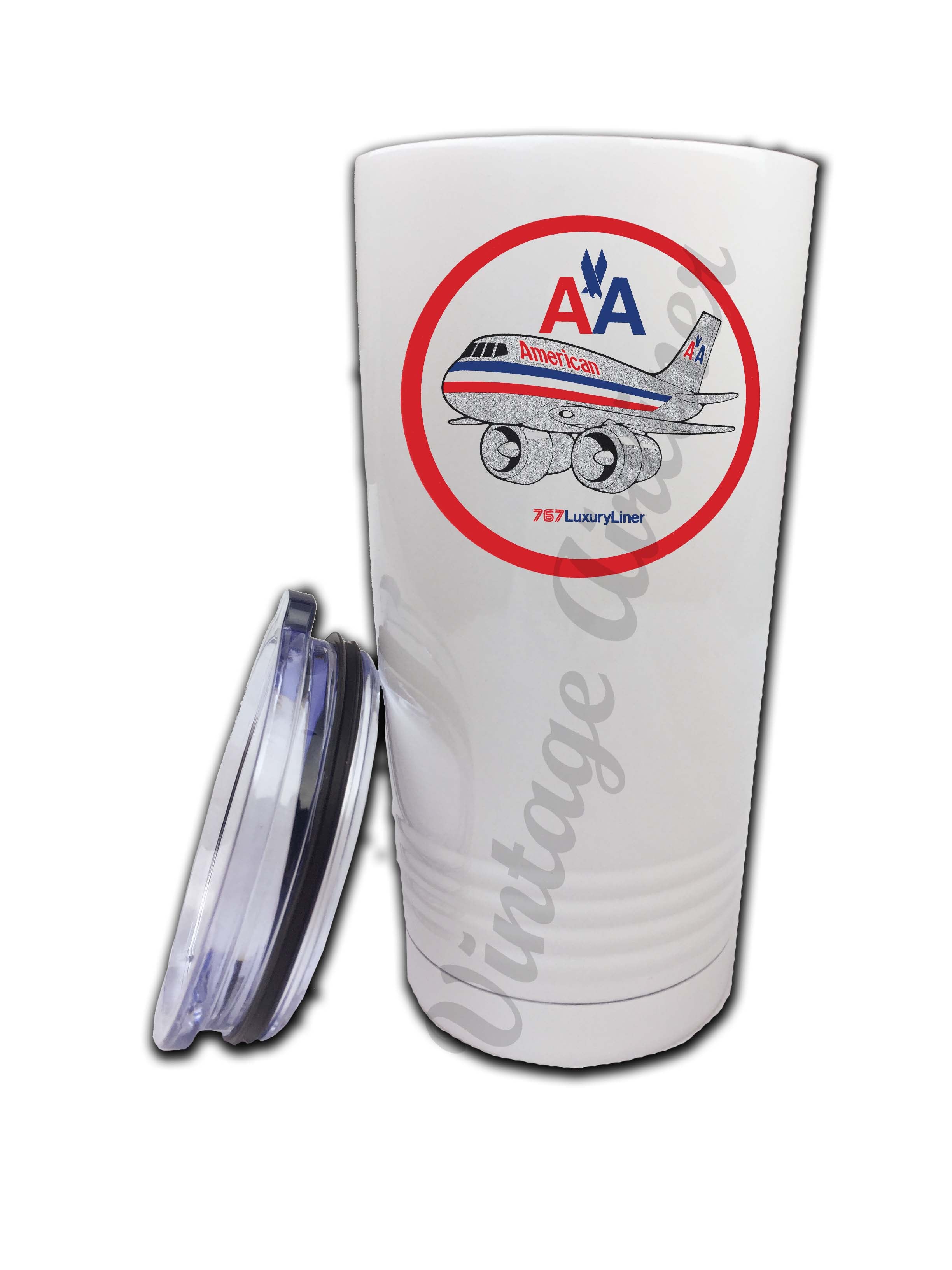 American Airlines 757 Bag Sticker Tumbler