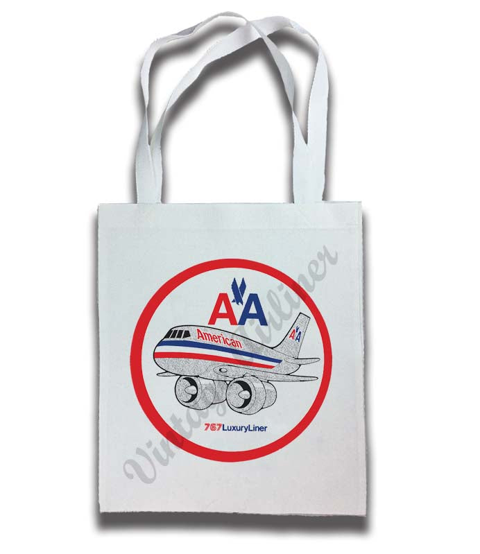 American Airlines 757 Tote Bag