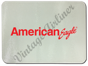 American Eagle Red Logo Glass Cutting Board
