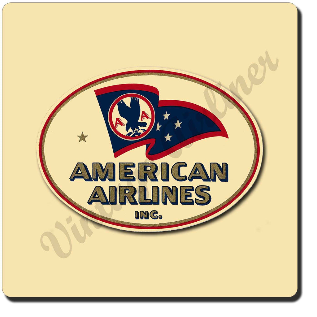 American Airlines Flagship Sandstone Coaster