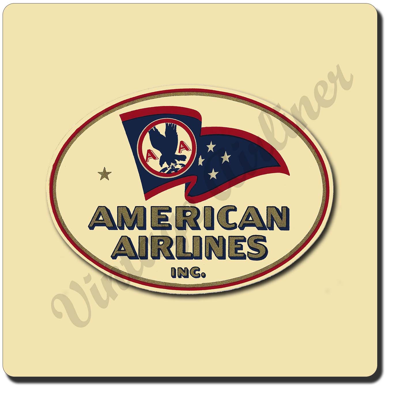American Airlines Flagship Sandstone Coaster