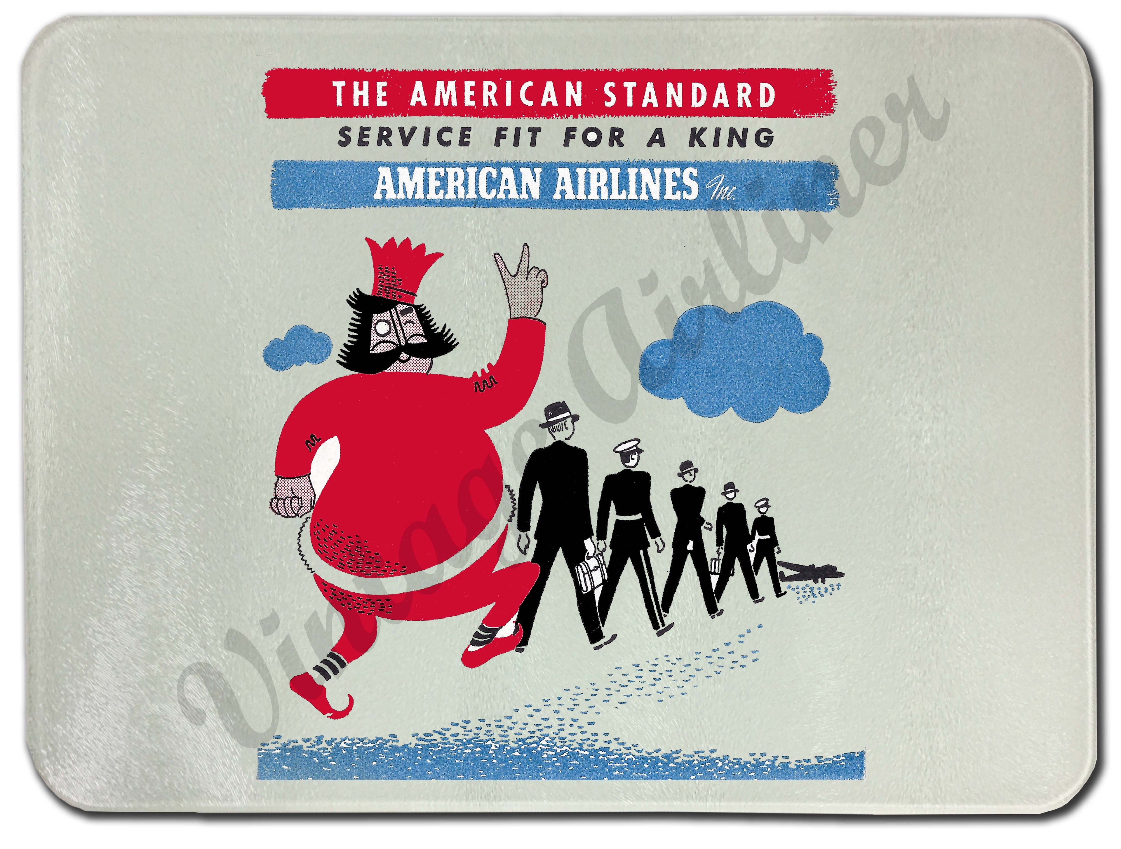 AA Service Fit For A King Glass Cutting Board