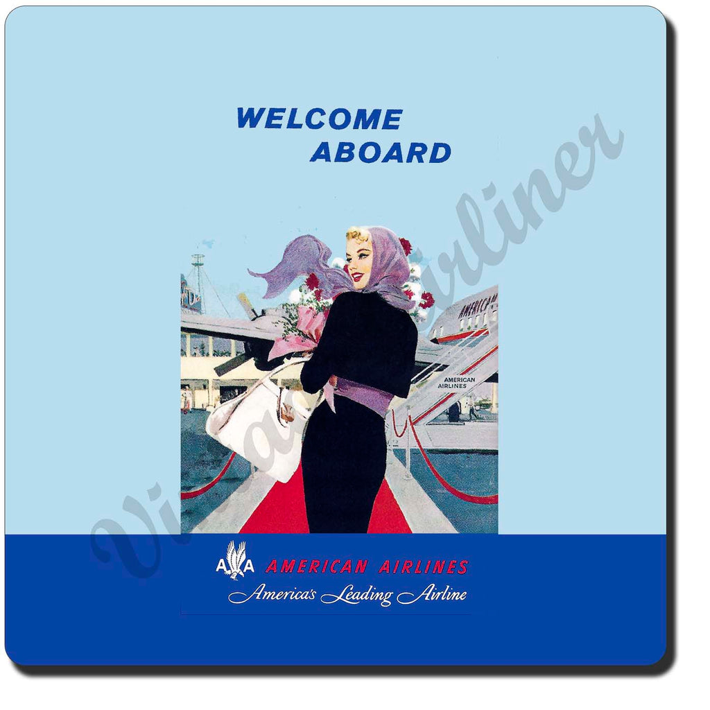 AA Welcome Aboard Vintage Sandstone Coaster