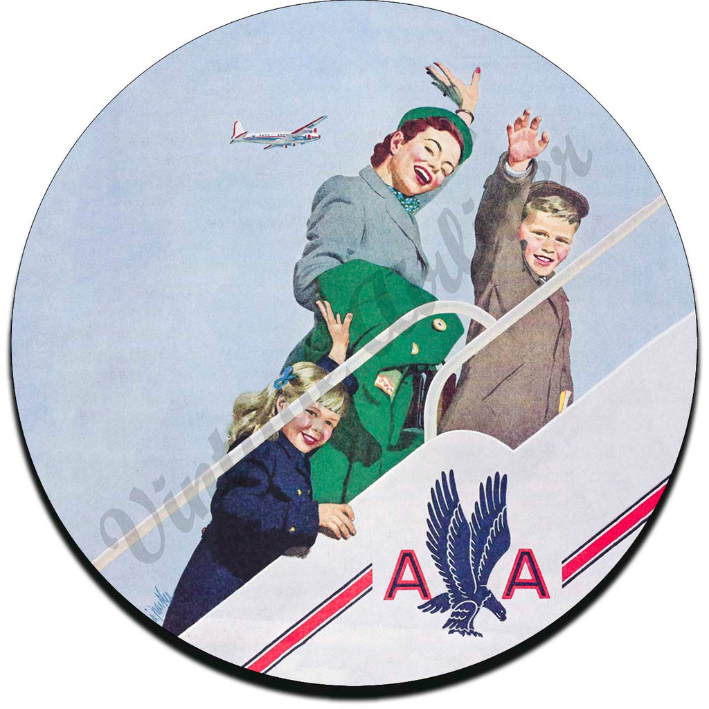 American Airlines Vintage Sandstone Coaster