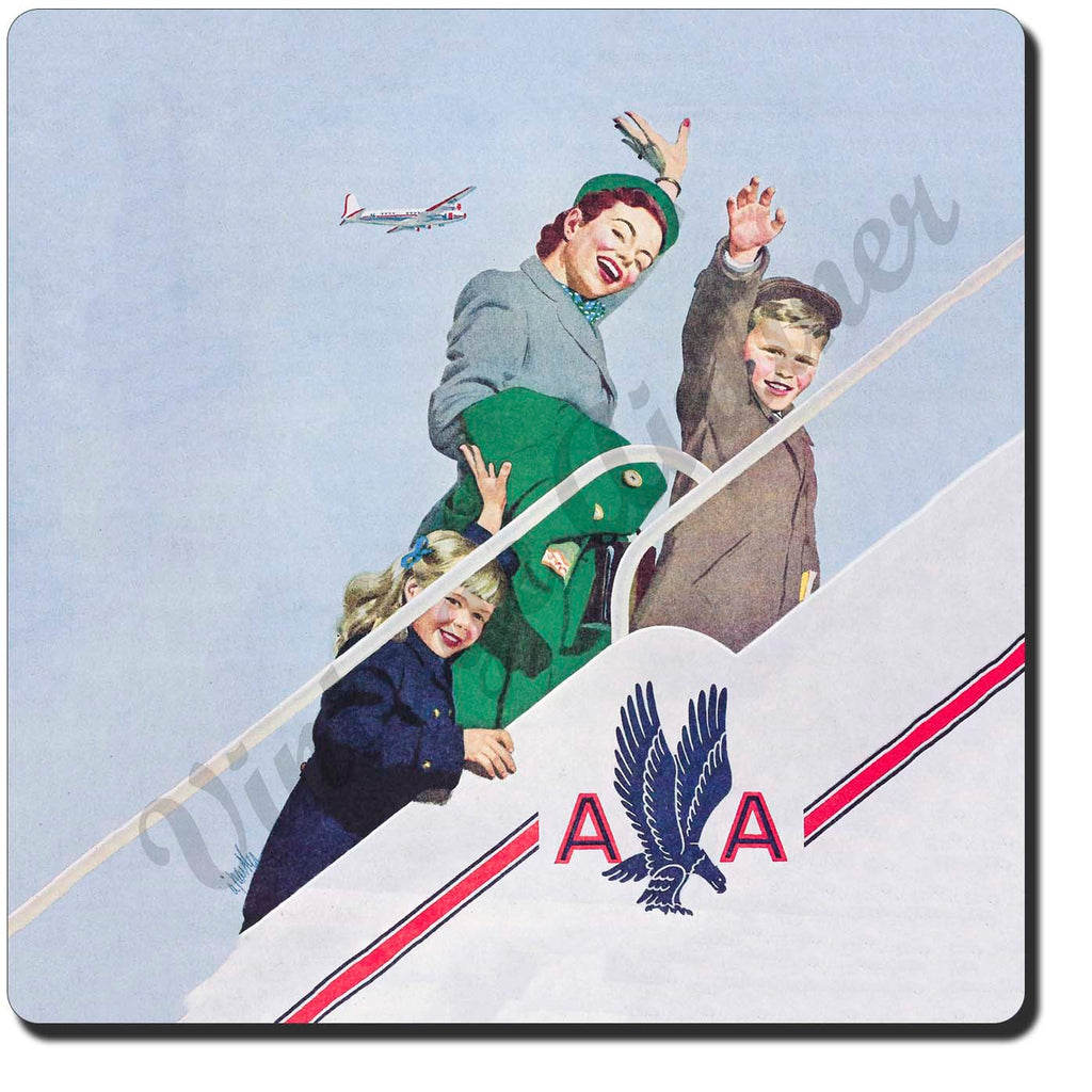 American Airlines Vintage Sandstone Coaster