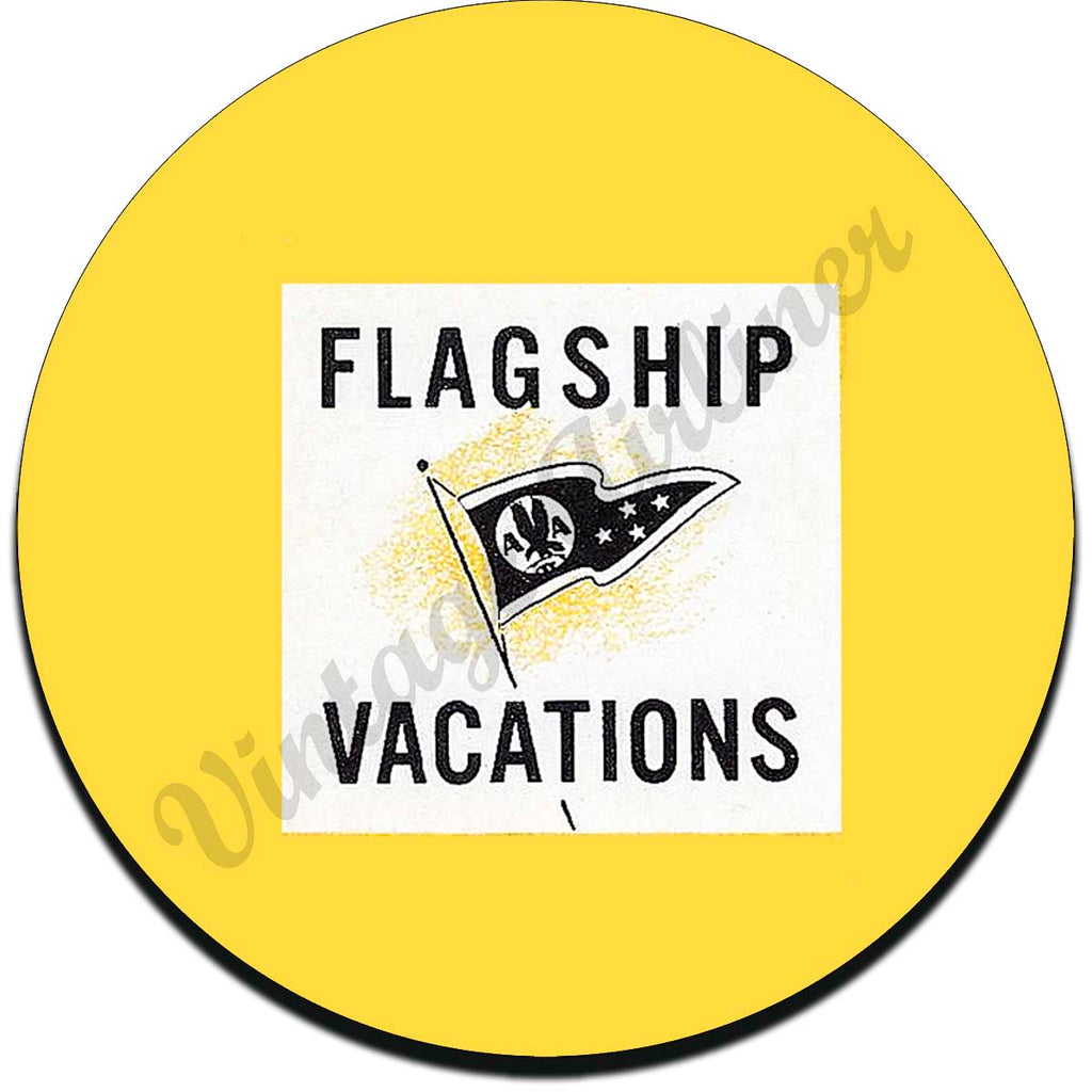 AA Flagship Vacation Vintage Sandstone Coaster