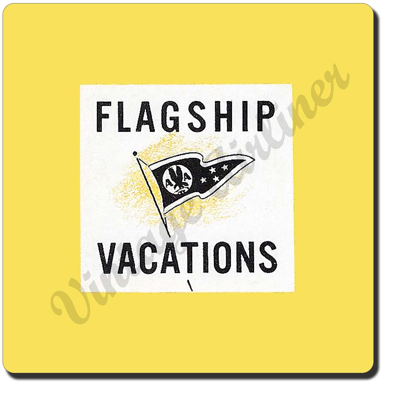 AA Flagship Vacation Vintage Sandstone Coaster