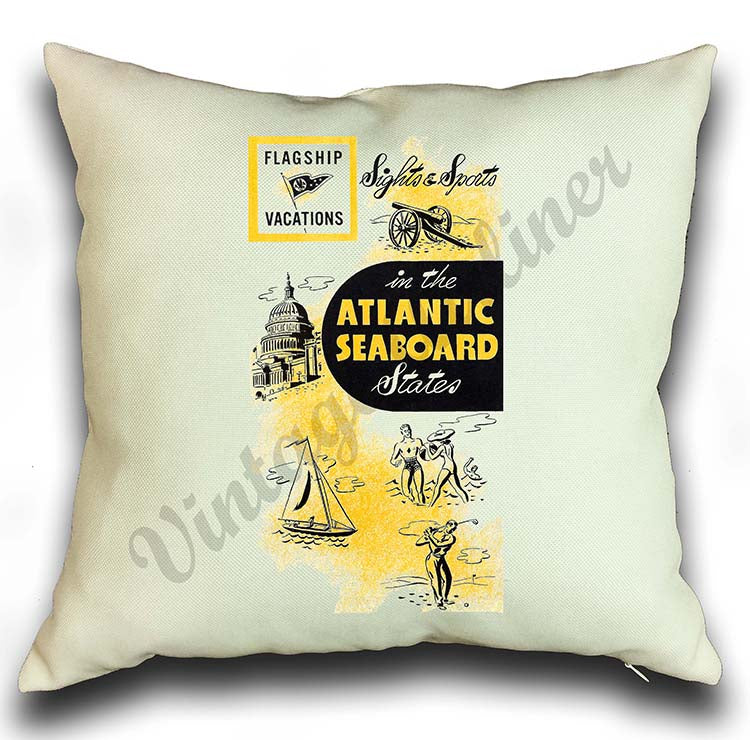 AA Flagship Vacation Vintage Pillow Case Cover