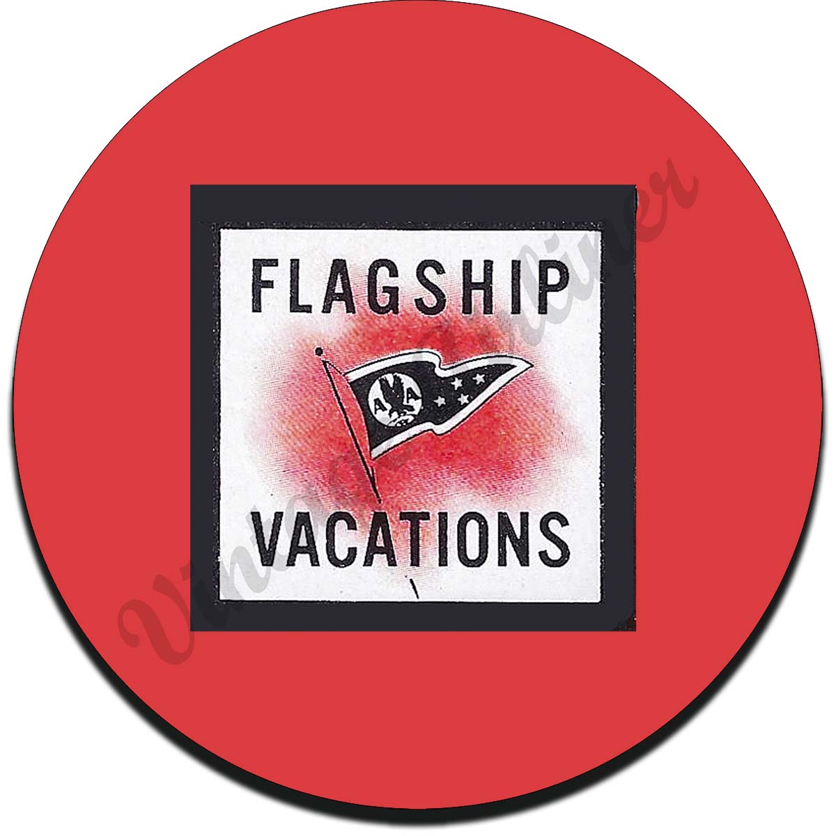 AA Flagship Vacation Vintage Sandstone Coaster