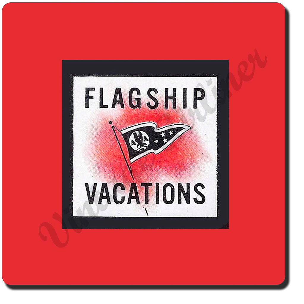 AA Flagship Vacation Vintage Sandstone Coaster