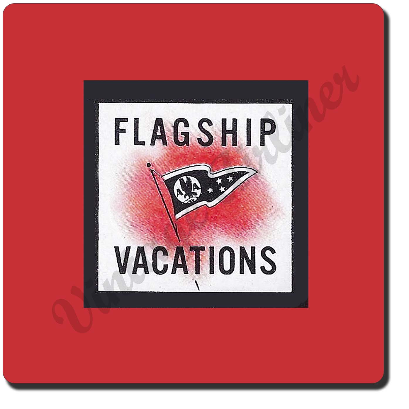 AA Flagship Vacation Vintage Sandstone Coaster