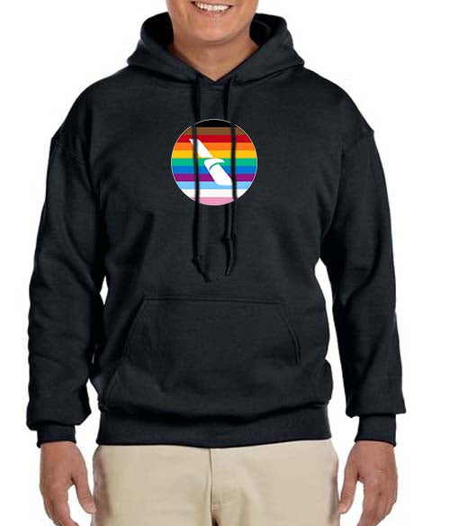 Pride 2013 American Airlines Logo Hooded Sweatshirt Embroidered