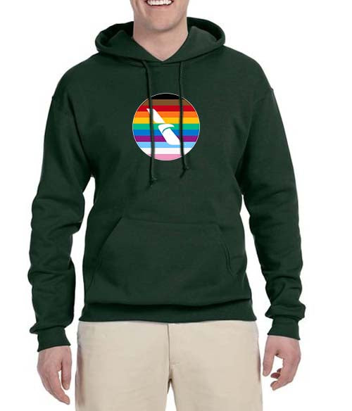 Pride 2013 American Airlines Logo Hooded Sweatshirt Embroidered