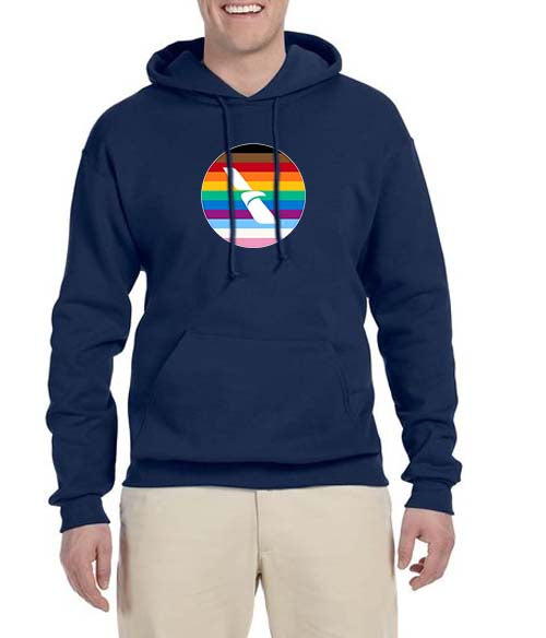 Pride 2013 American Airlines Logo Hooded Sweatshirt Embroidered