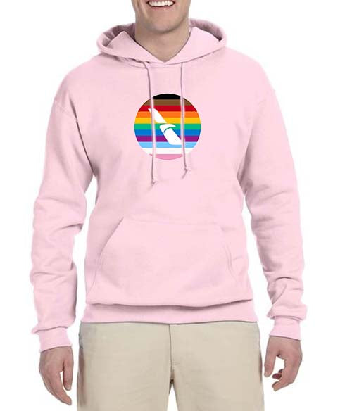 Pride 2013 American Airlines Logo Hooded Sweatshirt Embroidered