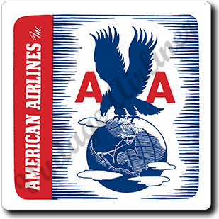 AA 1940's Eagle Square Sandstone Coaster