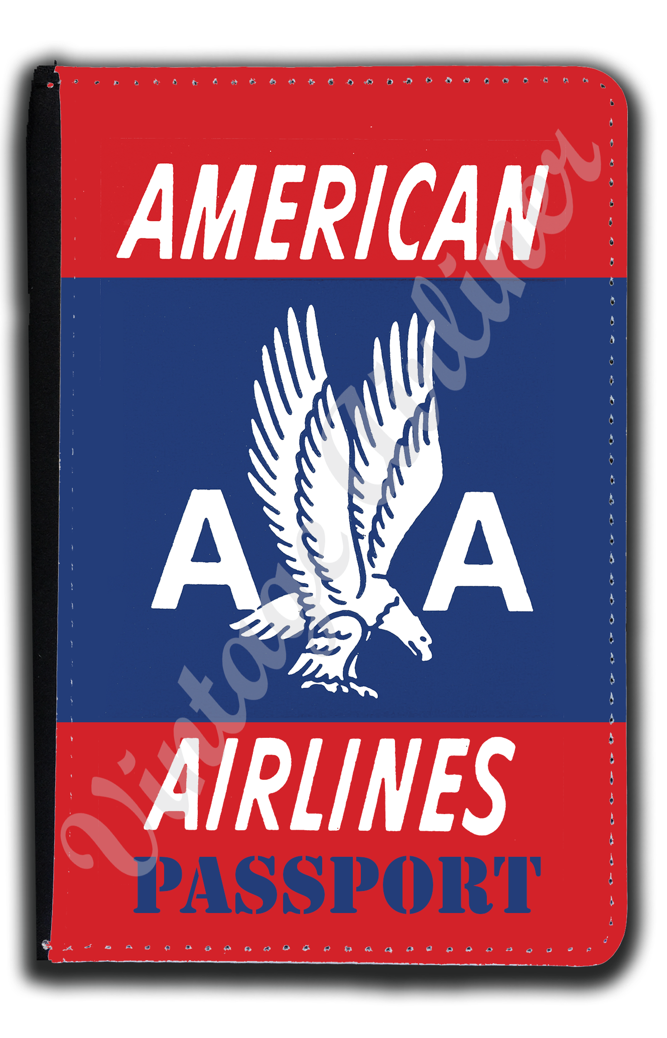 AA 40's Red Logo Passport Case