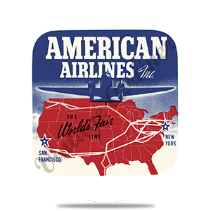 AA World's Fair Round Sandstone Coaster