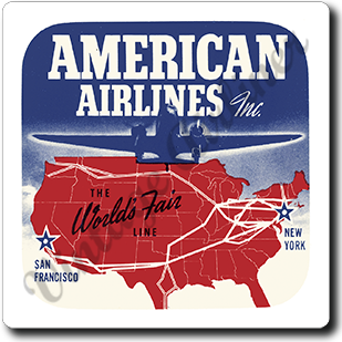 AA World's Fair Square Sandstone Coaster