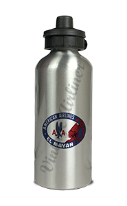 American Airlines El Mayan Bag Sticker Aluminum Water Bottle