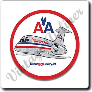 AA MD80 Old Livery Square Sandstone Coaster