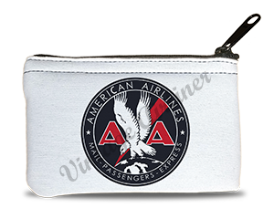 American Airlines Mail Passenger Cargo Bag Sticker Rectangular Coin Purse