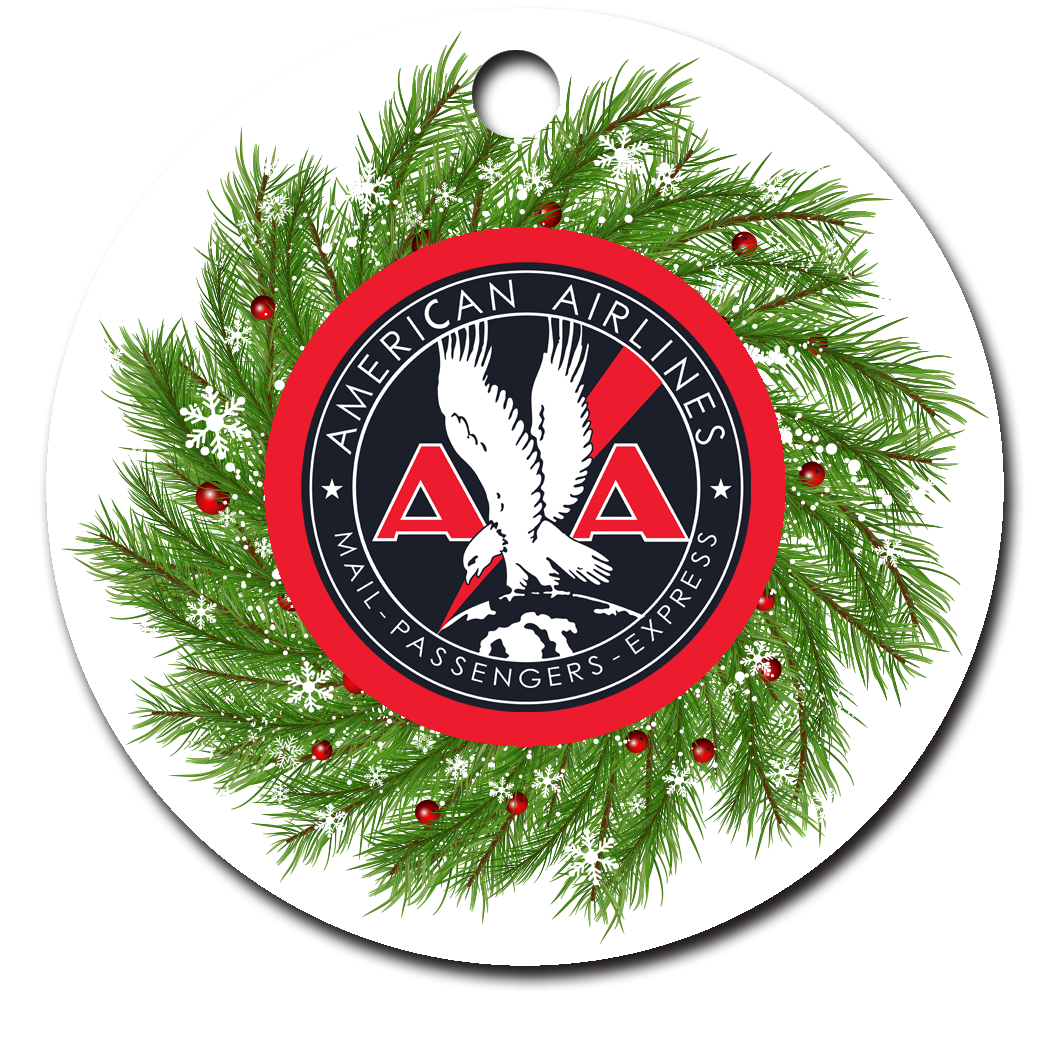 AA 1930's Mail Passenger Cargo Logo Ornaments