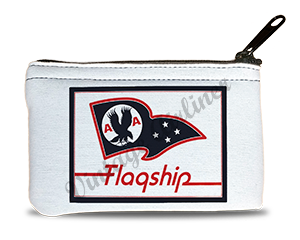 American Airlines Flagship Flag Bag Sticker Rectangular Coin Purse
