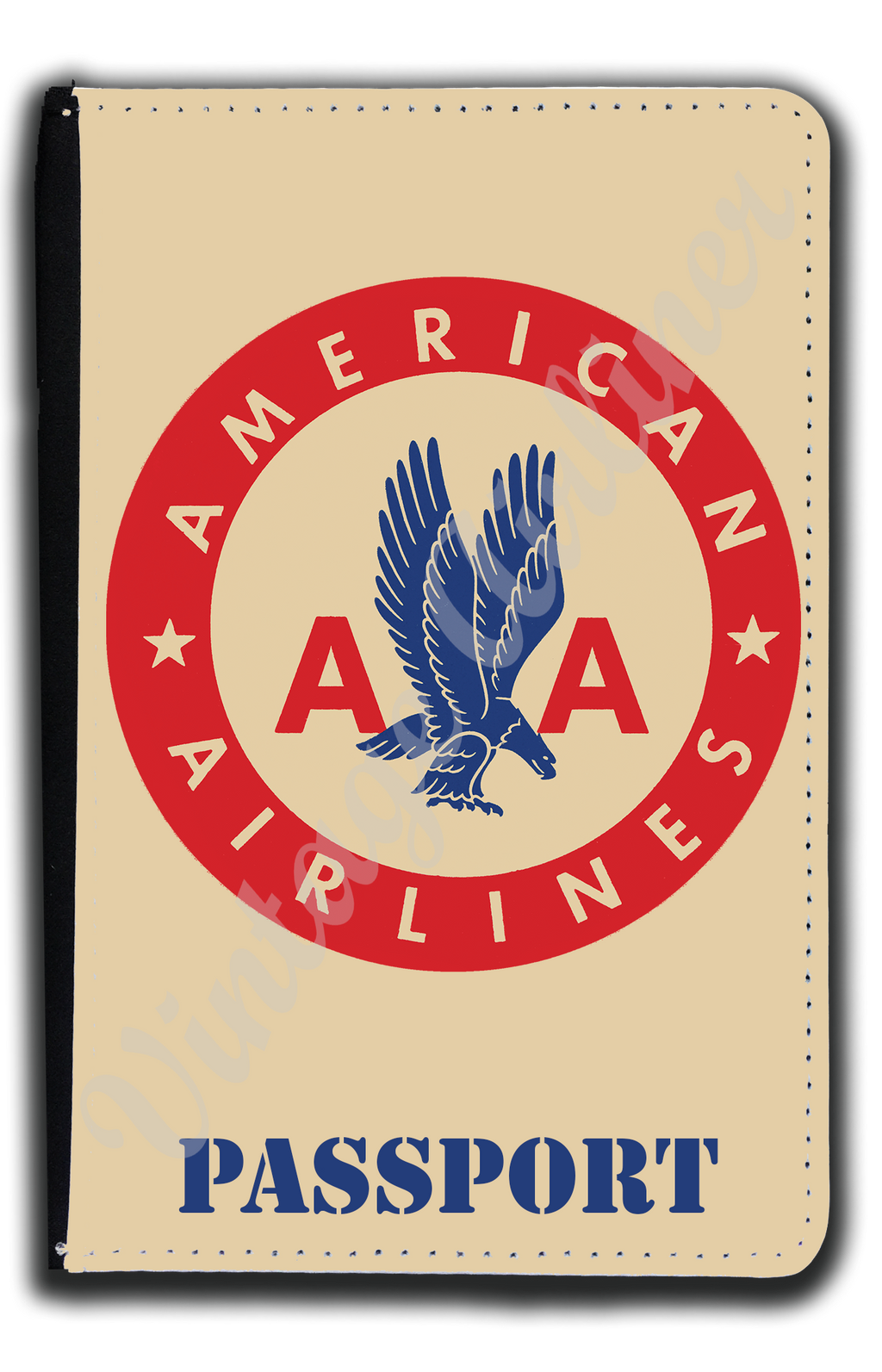 AA Round 1940's Bag Sticker Passport Case