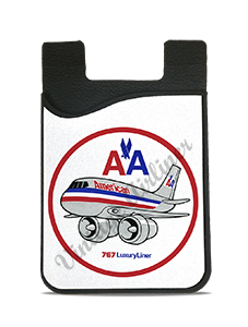 American Airlines 767 Bag Sticker Card Caddy