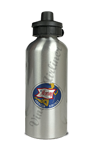 American Airlines 1950's Mercury Service Bag Sticker Aluminum Water Bottle