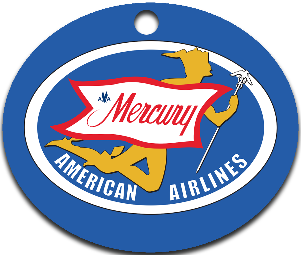 AA 1950's Mercury Logo Ornaments