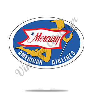 AA Mercury Logo Round Sandstone Coaster