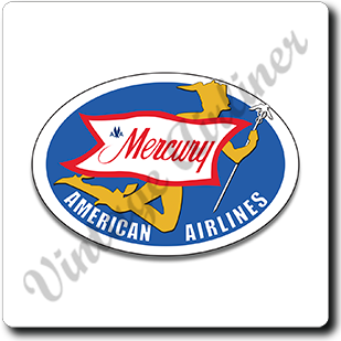AA Mercury Logo Square Sandstone Coaster