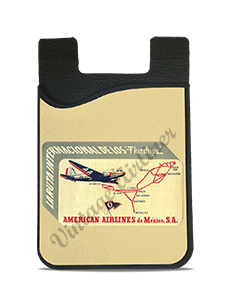 American Airlines 1940's Mexico Bag Sticker Card Caddy