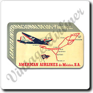 AA 1940's Mexico Service Square Sandstone Coaster