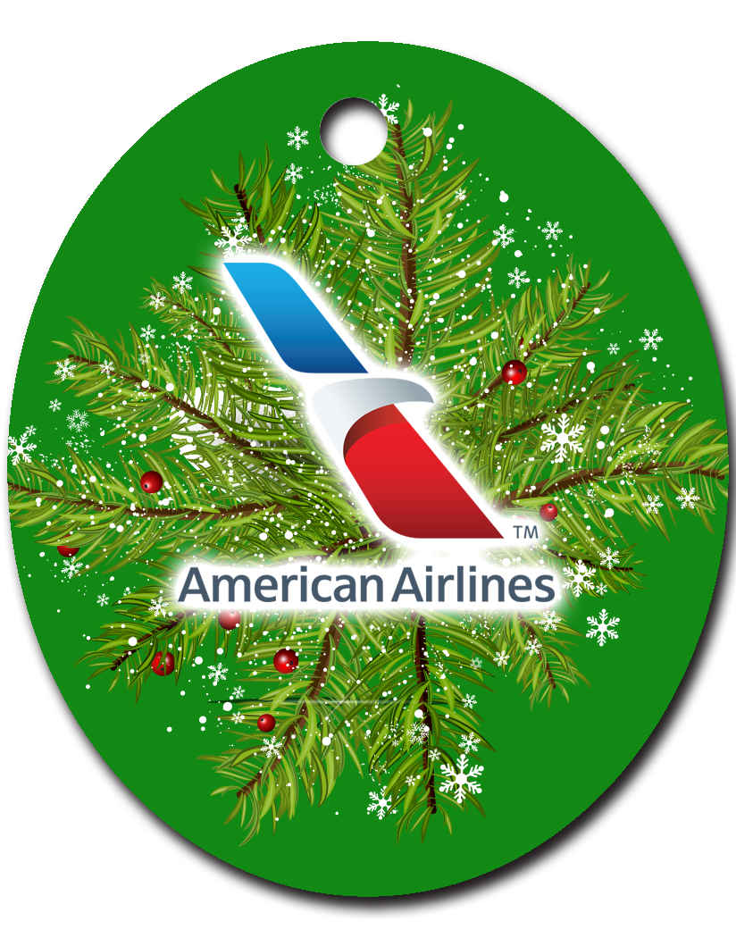 American Airlines New Logo Ornaments