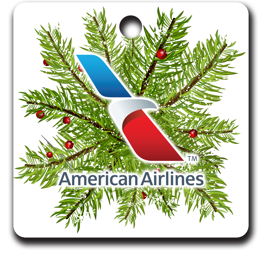 American Airlines New Logo Ornaments