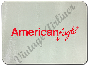 American Eagle Red Logo Glass Cutting Board