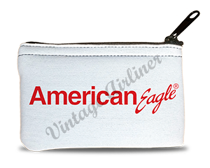 American Eagle Red Logo Bag Sticker Rectangular Coin Purse