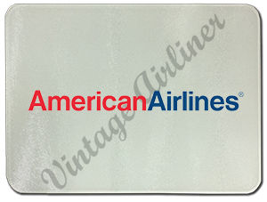 American Airlines Red/Blue Logo Glass Cutting Board