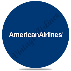American Airlines Blue Round Sandstone Coaster