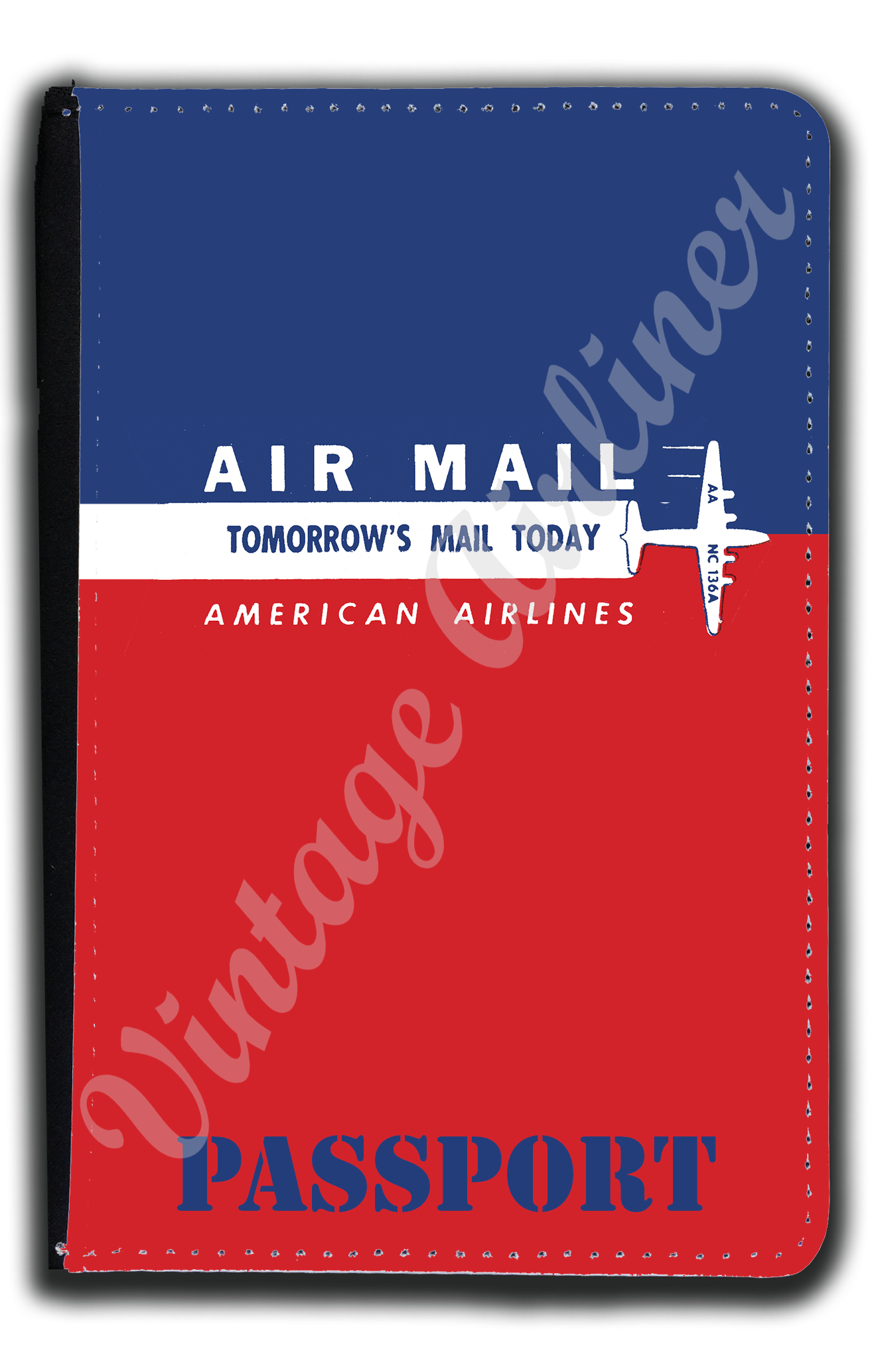 AA Air Mail Sticker Passport Case